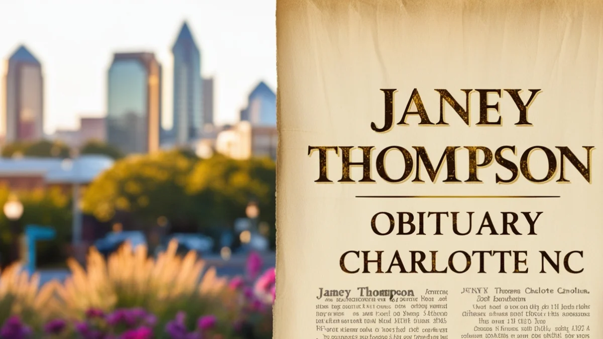 janey thompson obituary charlotte nc